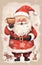 man home male holiday santa cute christmas festivity claus mug merry. Generative AI.