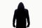 Man in Hood silhouette. Boy in a hooded sweatshirt