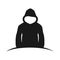 The Man in Hood Silhouette Rising Design