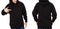 Man hoody set, black hoody front and back view, hood mock up. Empty male hoody copy space. Front and rear background