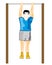 Man on horizontal bar