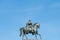 Man on horse, horseman statue . frederick wilhelm