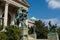 Man and Horse Statue in front of the Parliament of Serbia in Belgrade, or the National Assembly of Serbia