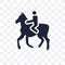 Man Horseriding transparent icon. Man Horseriding symbol design