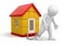 Man and House (clipping path included)