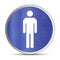 Man icon prime blue round button vector illustration design silver frame push button
