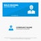 Man, Idea, Success, Light, Growth SOlid Icon Website Banner and Business Logo Template