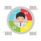 Man info Graphic Plan Circle Colorful Vector