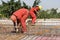 Man Installing Rebar - Horizontal