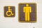Man and Invalid people toilet sign