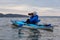 Man Kayaking in Howe Sound