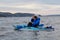 Man Kayaking in Howe Sound