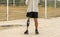 A man with leg prothesis at sport activities