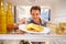 Man Looking Inside Fridge Full Of Unhealthy Foodï¿½