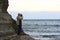 Man Looking at Stormy Sea