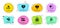 Man love, Dating chat and Friends chat icons set. True love, Hold heart and Be mine signs. Vector