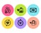 Man love, Heartbeat timer and Dating chat icons set. Valentine, Update relationships and Woman love signs. Vector