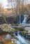 Man made waterfall of the Riera Major creek