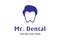 Man Male with Dent Tooth Face for Dental Dentistry Doctor Clinic Logo Design Vector