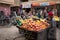 Man in Marocco food market