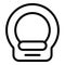 Man medical mri icon outline vector. Medical scanner