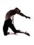 Man modern ballet dancer dancing gymnastic acrobatic jumping