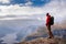 Man in mountains, Norway