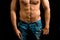Man with muscular abdomen