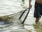 Man with nets in Lake Caldaro_middle