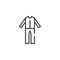 Man pajamas line icon