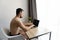 Man in pants should work from home during quarantine