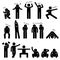 Man People Posture Body Language Pictogram