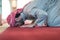 man performing sajdah in namaz