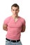 Man in a Pink Shirt