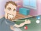 Man playing pool