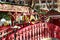 Man playing saxophone at Christmas market