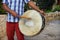 Man Playing a Tabl, Lebanon