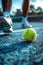 man playing tennis. ai generated