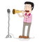 Man playing trumpet on stage
