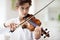 Man playing violin. Classical music instrument