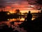 Man pondering business strategies at dusk silhouette