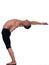 Man portrait gymnastic acrobatics balance