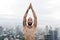 Man Practice Yoga Rooftop Concept