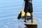 Man practicing Stand Up Paddle in the waters of Lake IgapÃ³