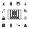 Man in prison icon. Simple element illustration. Man in prison symbol design from Crime collection set. Can be used for web and mo