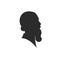 man profil silhouette. Vector illustration. man icon