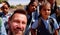 Man protrait with Students of rural schools in India were built by the government in the 1930 and 1940.