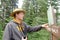 Man Reading the Map for Route while Hiking