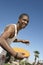 Man Ready To Throw Flying Disc