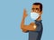 Man Receiving Third Booster Vaccine Dose Vector Illustration
